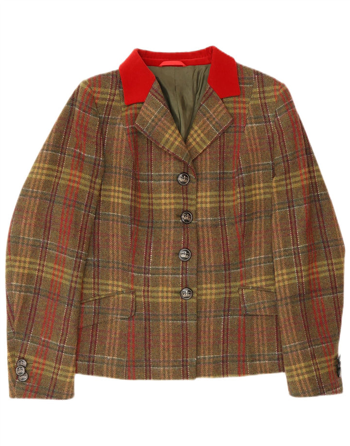 Vintage γυναικείο μπουφάν μπλέιζερ με 4 κουμπιά EU 48 2XL Πολύχρωμο καρό Classic