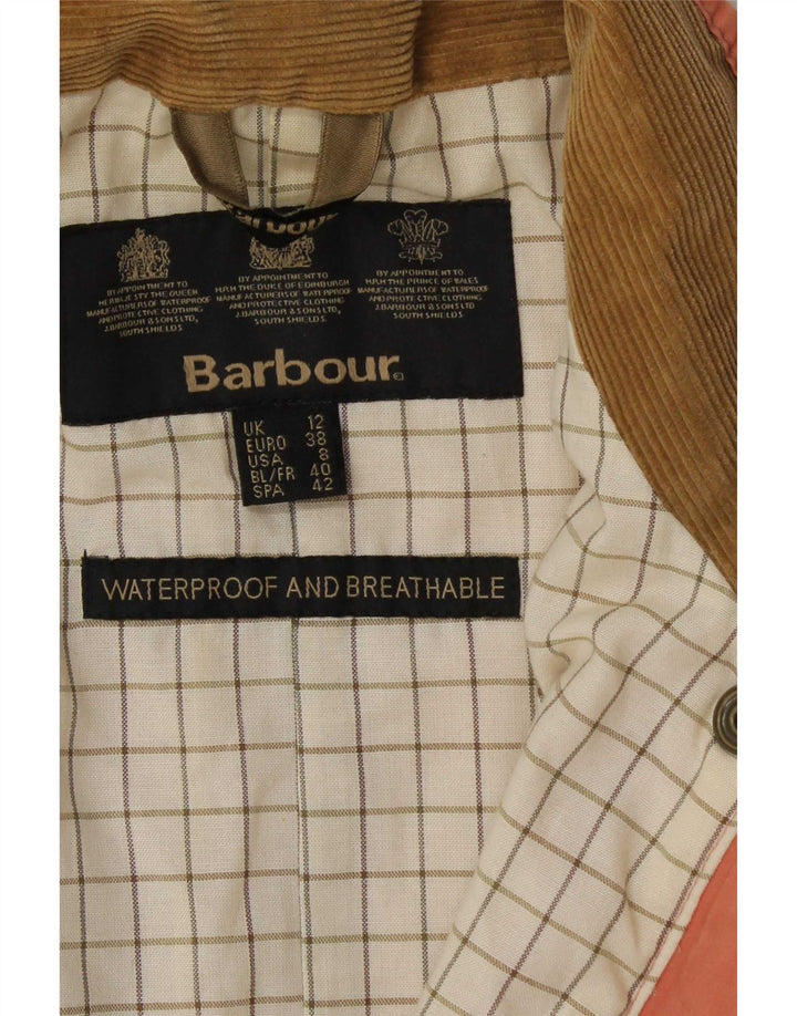 Barbour Γυναικείο κερωμένο βαμβακερό μπουφάν UK 12 Medium Pink