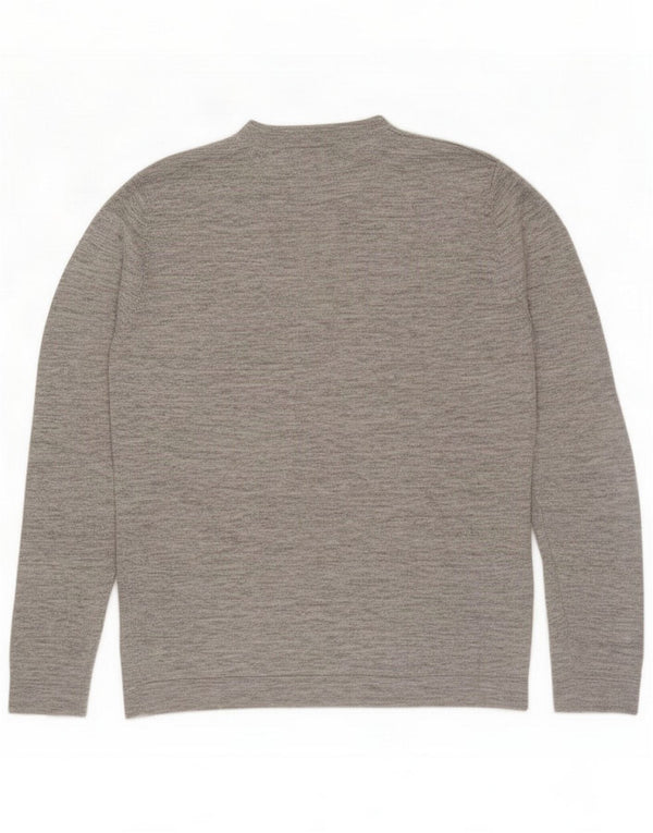Jack & Jones Mens Core Crew Neck Jumper πουλόβερ Large Grey Flecked