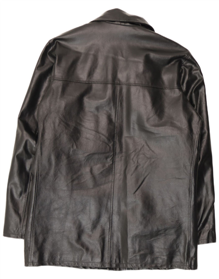 Vintage Ανδρικό Δερμάτινο Μπουφάν IT 52 XL Μαύρο Δερμάτινο