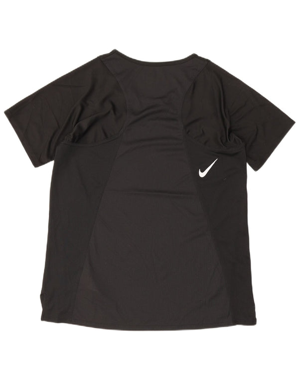 Γυναικείο μπλουζάκι Nike Dri Fit Top UK 10 Small Black Polyester