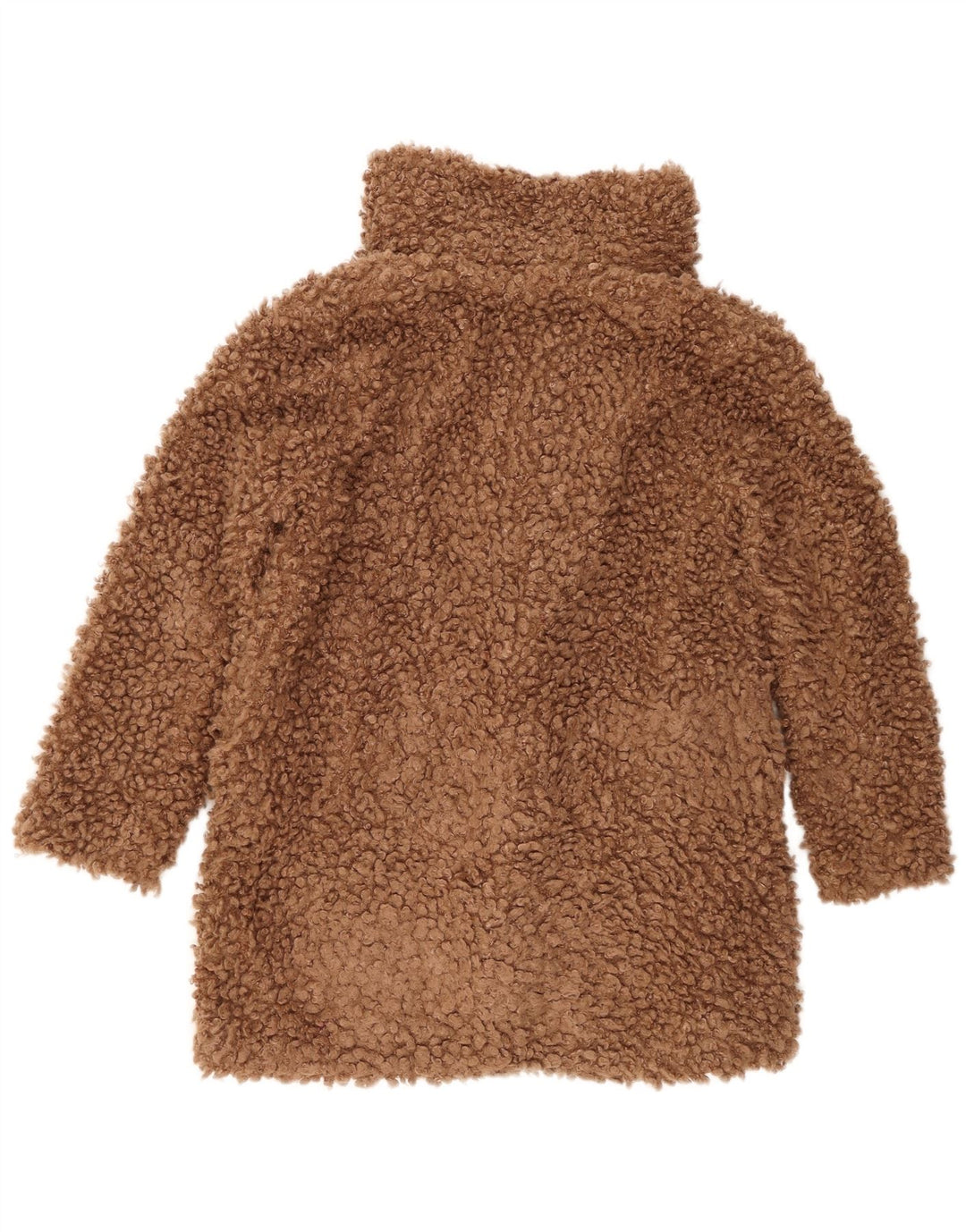 Γυναικείο πανωφόρι Zara Oversized Faux Fur UK 14 Medium Brown