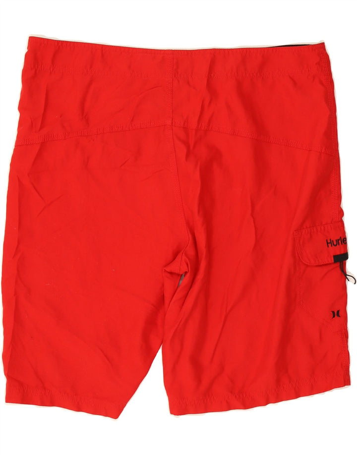 HURLEY Mens Swimming Shorts Large  Red Polyester Vintage Hurley and Second-Hand Hurley from Messina Hembry 