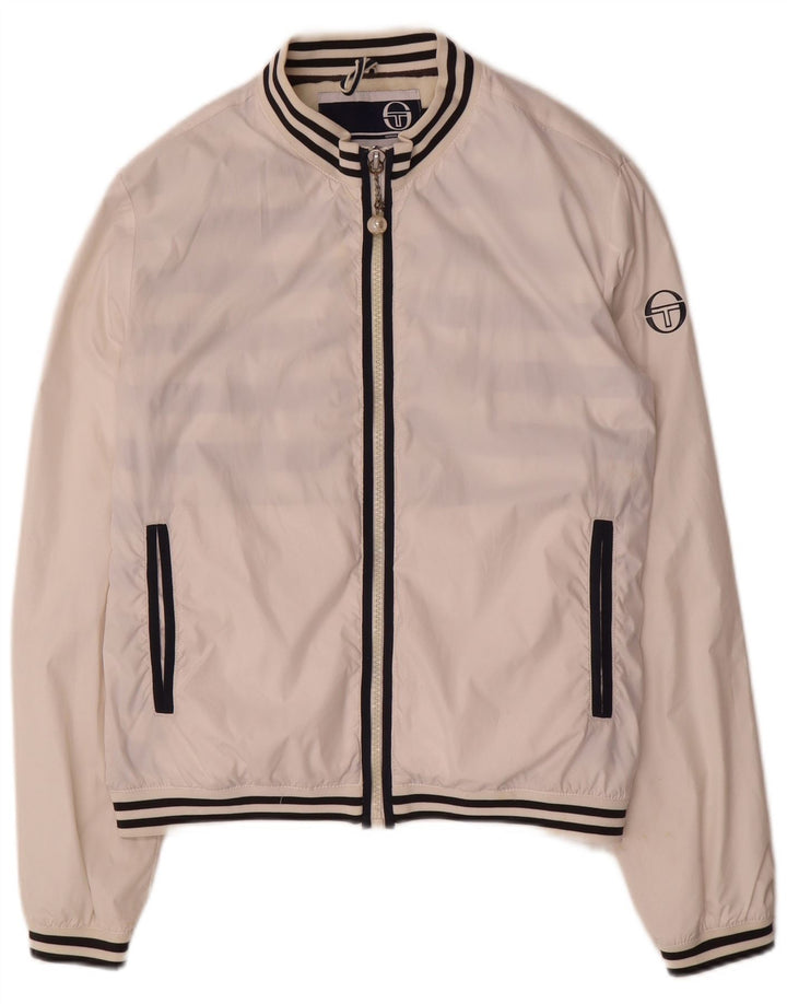 Sergio Tacchini Γυναικεία αθλητική φόρμα Top Jacket US 12 Large White ριγέ