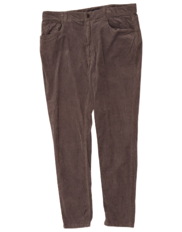 Marks & Spencer Γυναικείο Skinny Παντελόνι Κοτλέ UK 16 Large W32 L28 Grey
