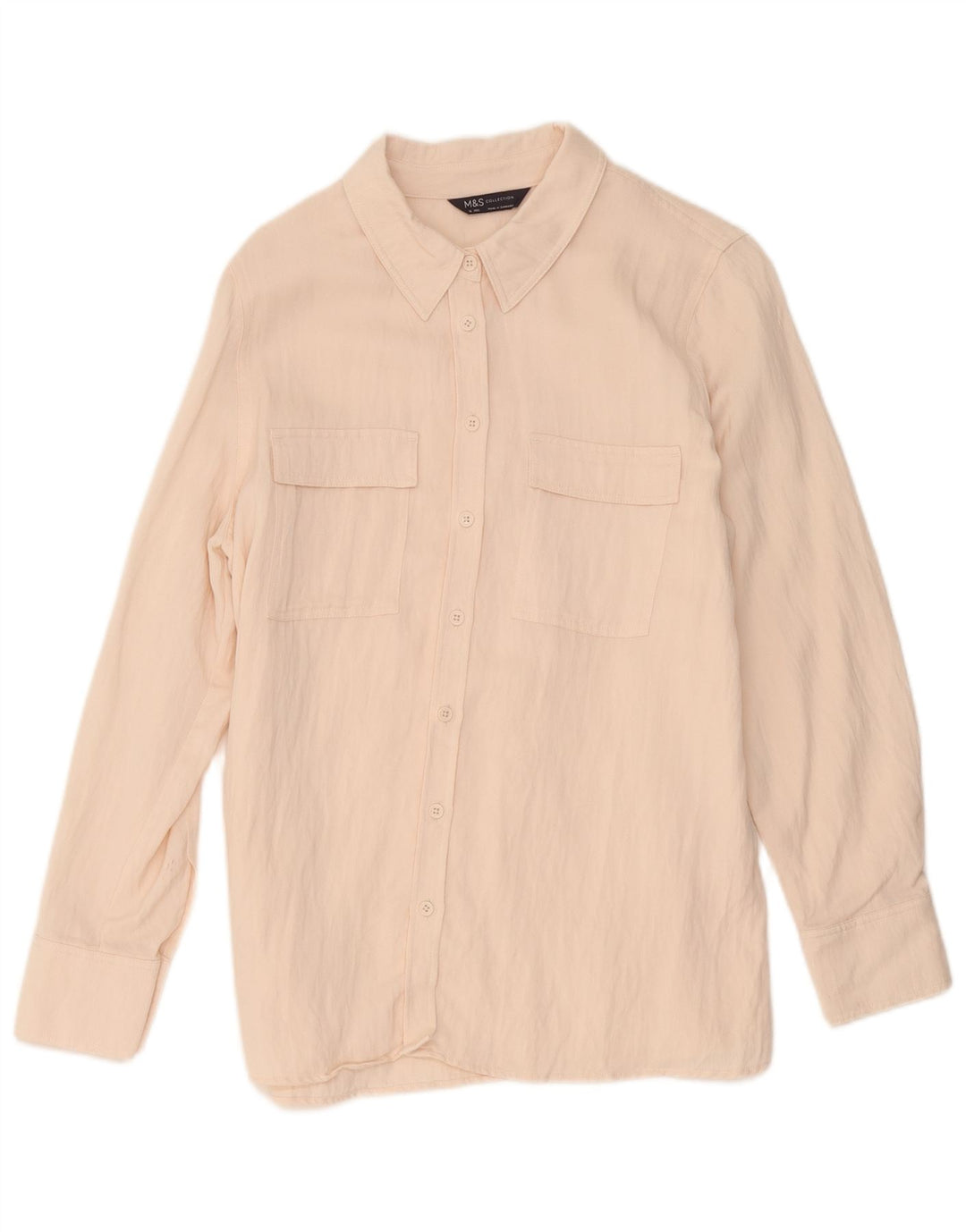 Marks & Spencer Γυναικείο πουκάμισο UK 16 Large Pink Lyocell