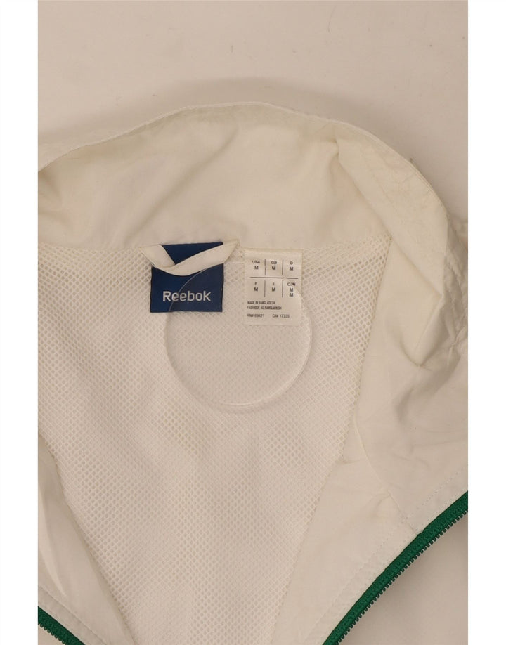 Γυναικεία αθλητική φόρμα Reebok Top Jacket UK 14 Medium White Polyester