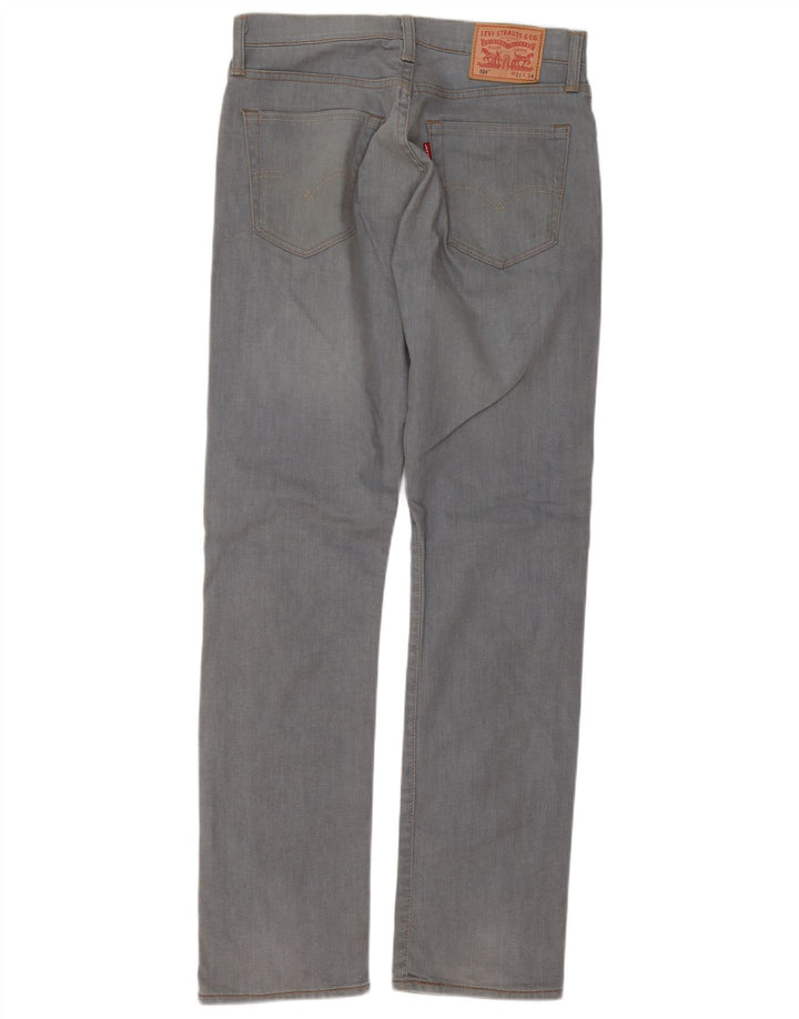 Levi's Mens 504 Straight Jeans W31 L34 Γκρι βαμβακερό