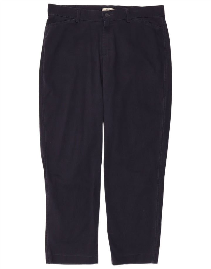 Γυναικείο ίσιο casual παντελόνι LEE US 18 2XL W40 L31 Navy Blue Cotton