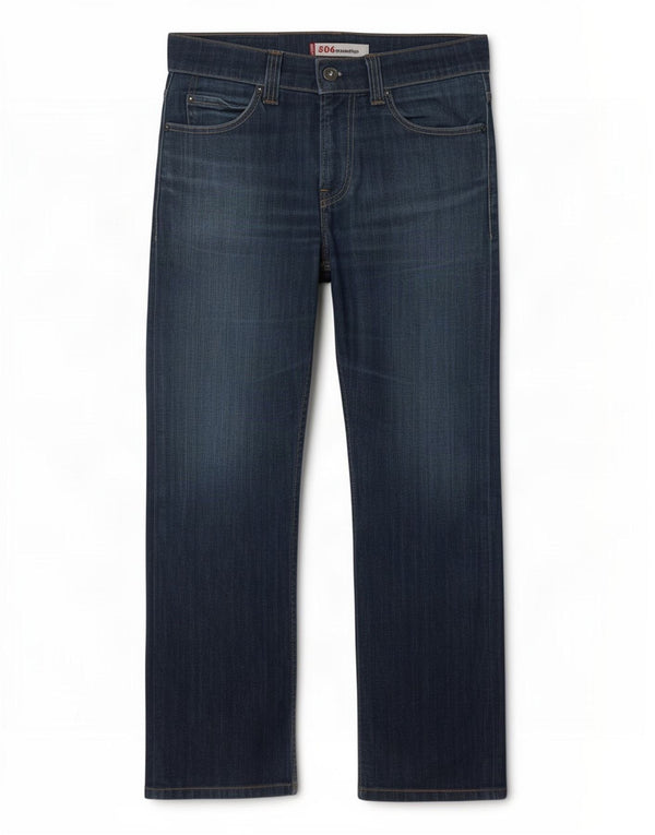 Levi's Mens 506 Standard Fit Straight Jeans W30 L30 Navy Blue