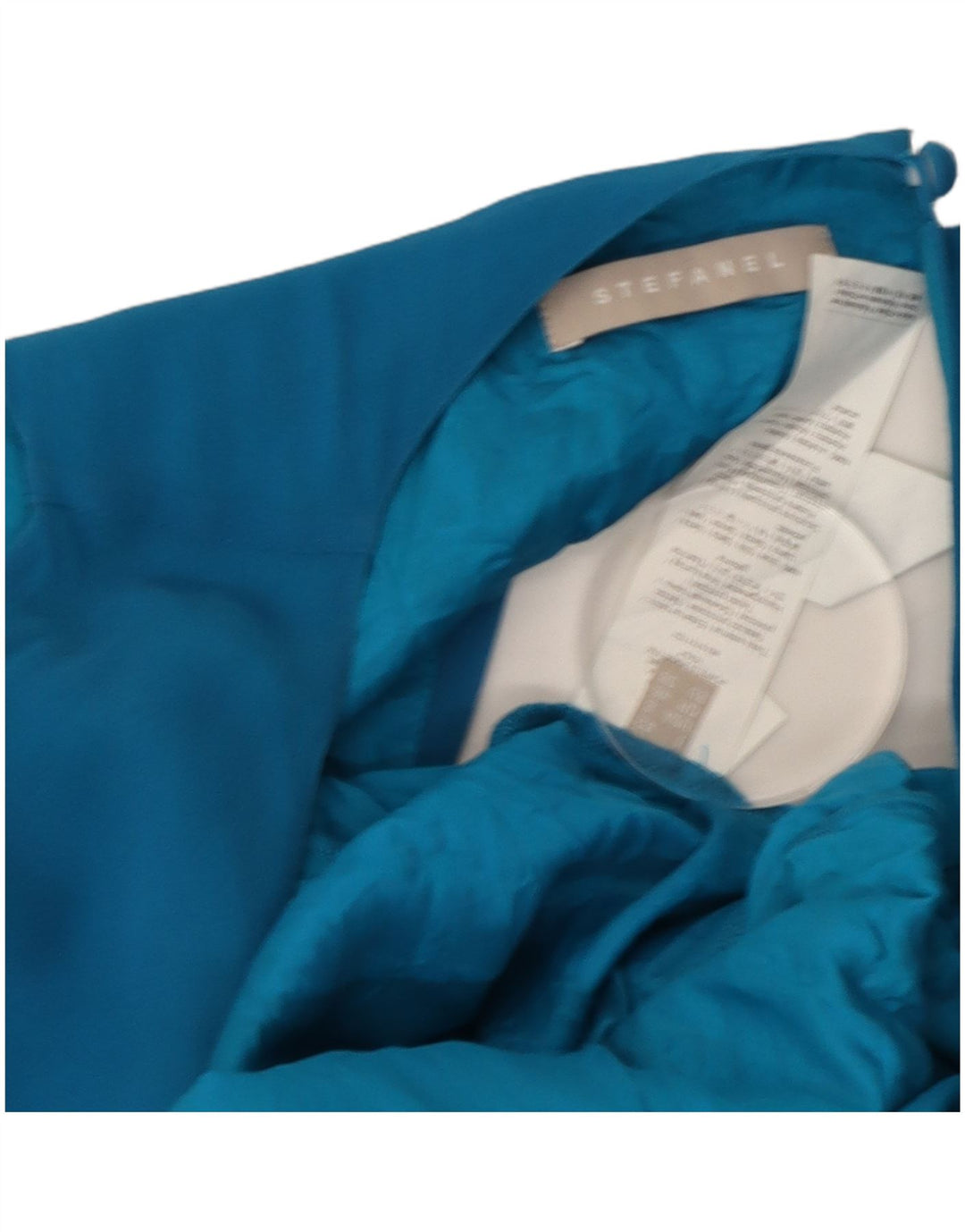 Stefanel Γυναικείο Oversized Off Shoulder φόρεμα A-Line US 8 Medium Blue