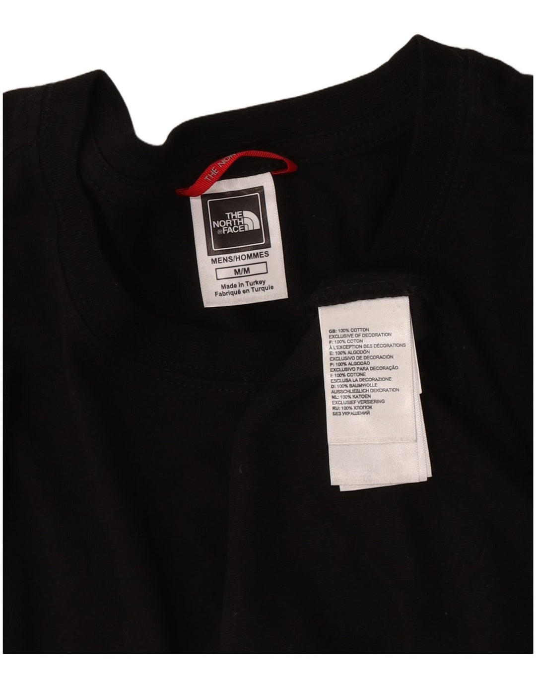 Ανδρικό γραφικό T-Shirt North Face Top Μεσαίο μαύρο βαμβακερό