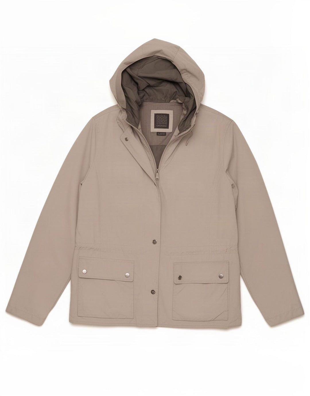 Γυναικείο μπουφάν Geox Respira Hooded Utility UK 18 XL Grey Polyester