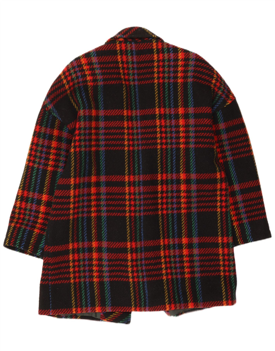 Vintage γυναικείο τζάκετ 1 κουμπιού Blazer IT 46 Μεγάλο πολύχρωμο τσεκ