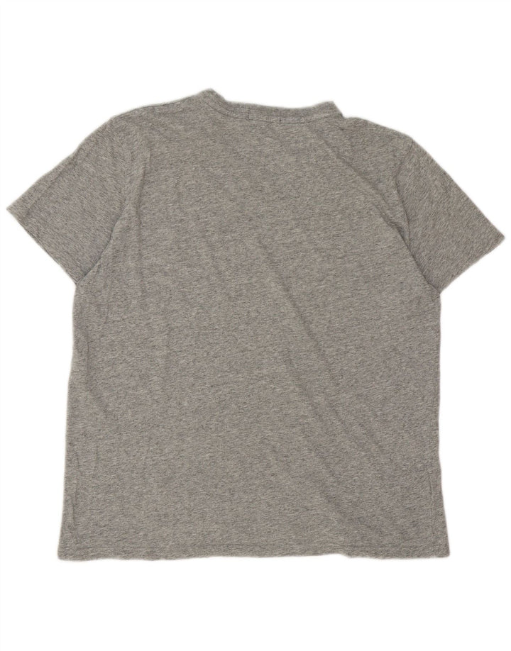 Fred Perry Ανδρικό T-Shirt Top Large Grey Flecked Cotton