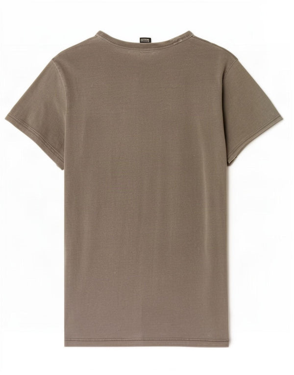 G-Star Mens T-Shirt Top Small Grey Cotton