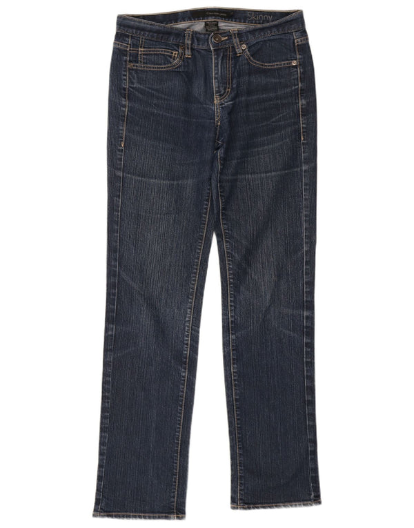 Calvin Klein Γυναικεία Skinny Jeans US 6 Medium W28 L31 Navy Blue Cotton