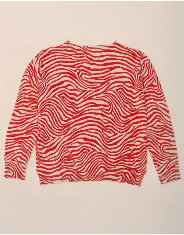 Marks & Spencer Γυναικείο πουλόβερ με λαιμόκοψη UK 12 Medium Red