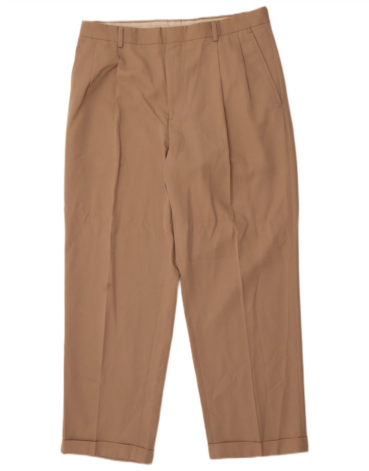 Eddie Bauer Ανδρικό παντελόνι Chino με καρφίτσες W36 L30 Μπεζ πολυεστέρας