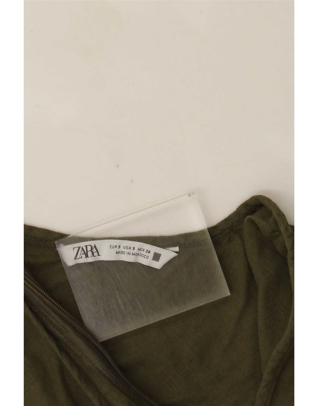 Zara γυναικεία αμάνικη φόρμα UK 10 Small Khaki