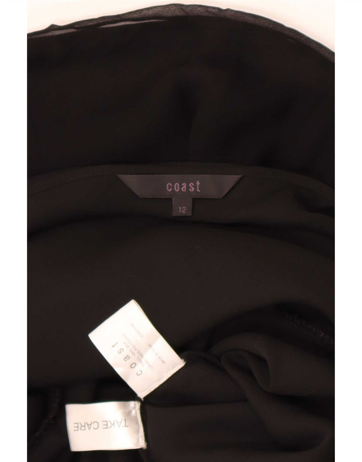 Γυναικείο φόρεμα Coast Off Shoulder UK 12 Medium Black Silk