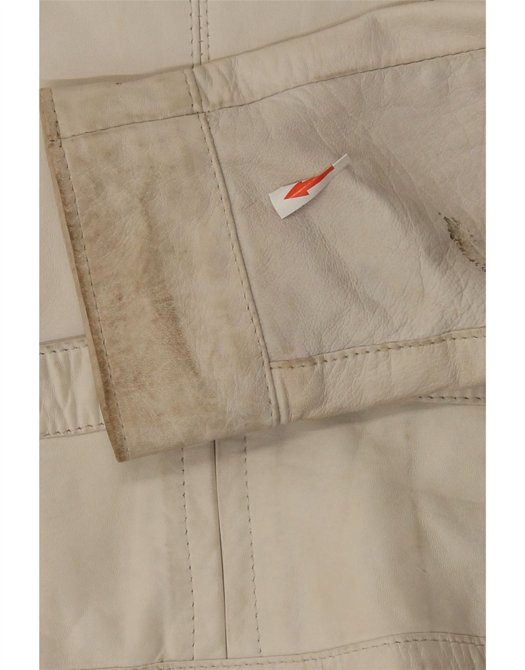 Kor@Kor Γυναικείο Δερμάτινο Μπουφάν IT 48 XL Off White Δερμάτινο