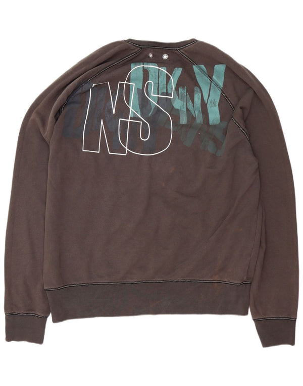 Ανδρικό γραφικό φούτερ Dkny Jumper XL Γκρι βαμβακερό