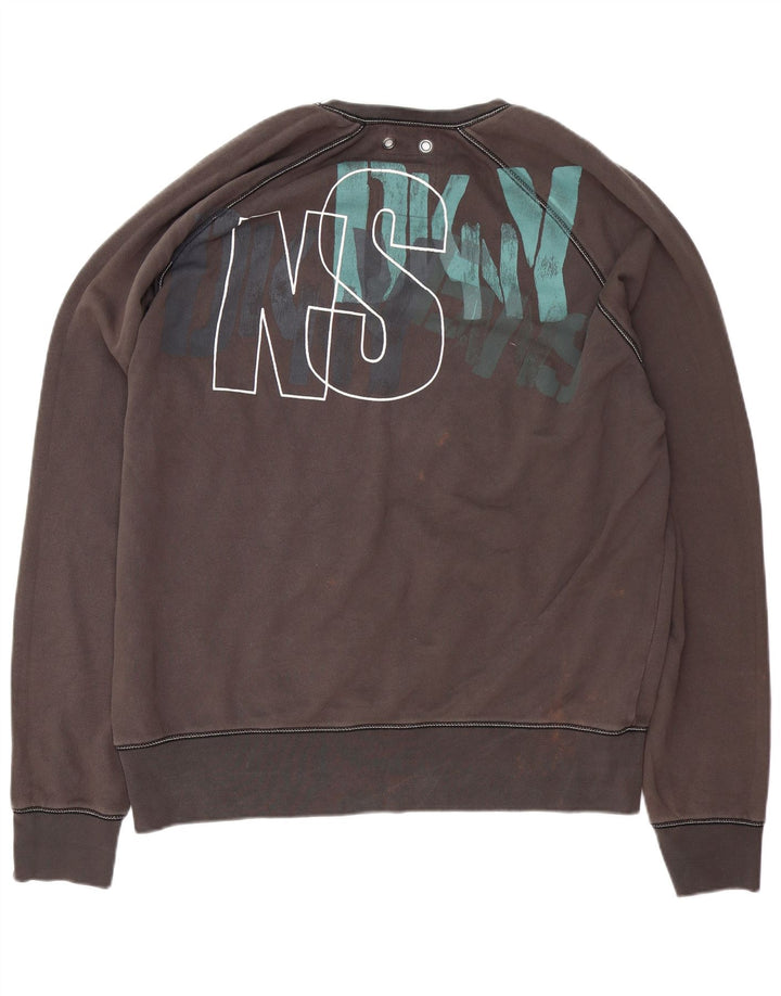 Ανδρικό γραφικό φούτερ Dkny Jumper XL Γκρι βαμβακερό