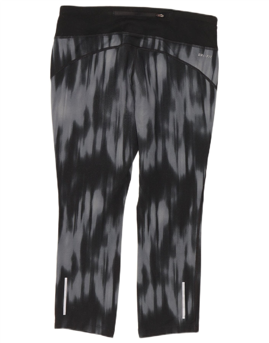 Nike γυναικεία Dri Fit Capri leggings UK 12 Medium Blue Tie Dye Polyester