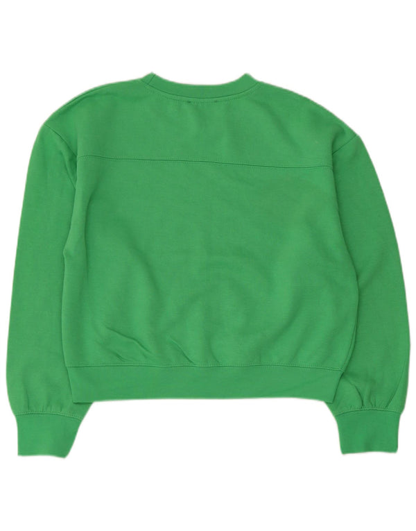 Zara Γυναικεία φούτερ μεγάλου μεγέθους Jumper UK 10 Small Green Polyester