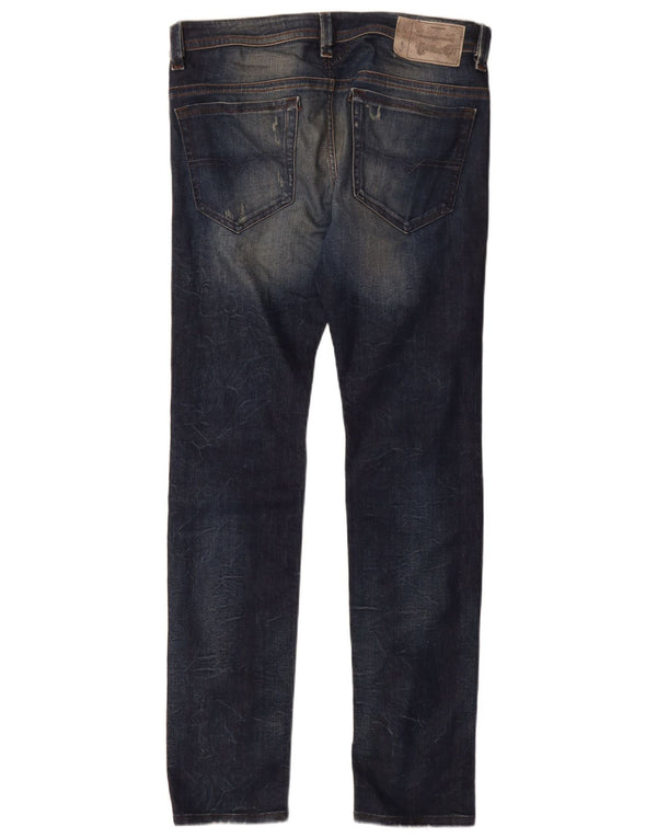 Ανδρικά Diesel Thavar Distressed Slim Skinny Jeans W31 L32 Blue Cotton
