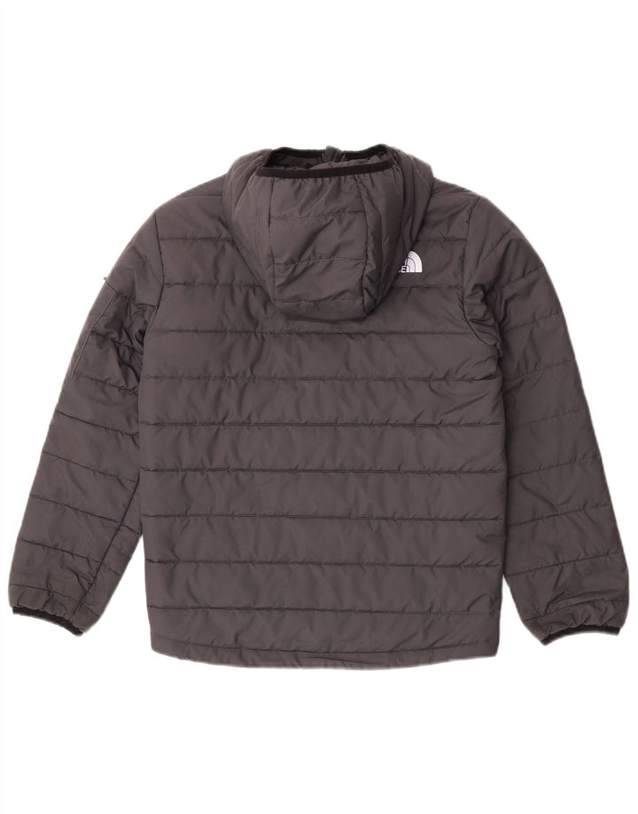 The North Face Boys Hooded Jacket 11-12 Years Larg Grey Polyester
