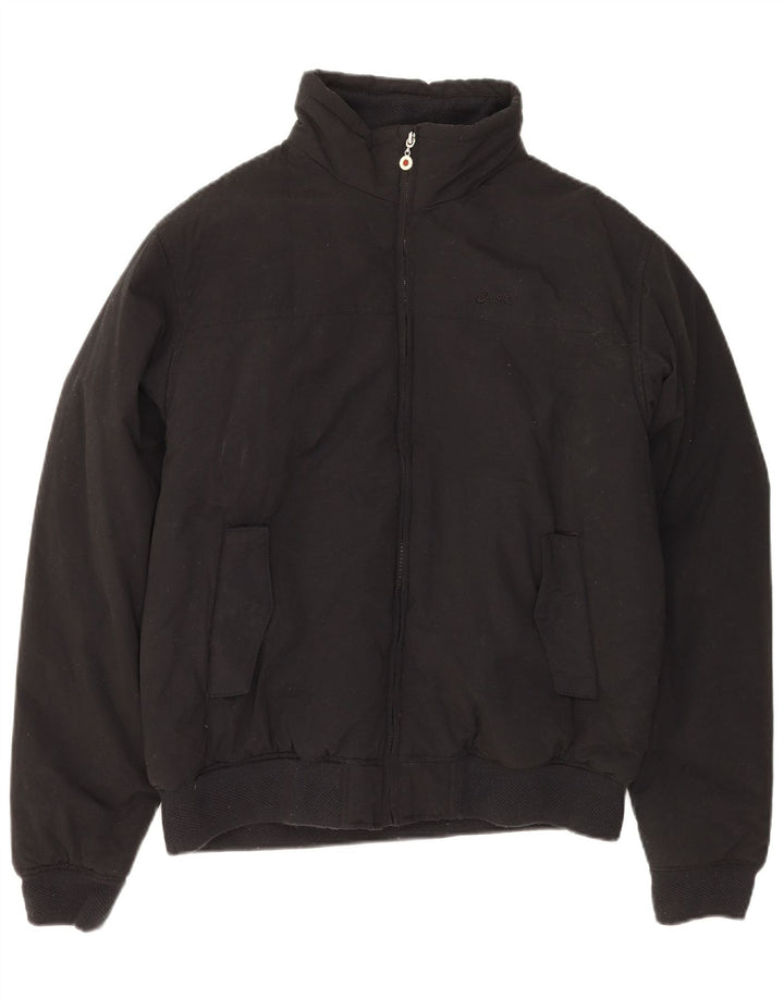 Ανδρικό τζάκετ ASICS Windbreaker UK 40 μεγάλο μαύρο βαμβακερό