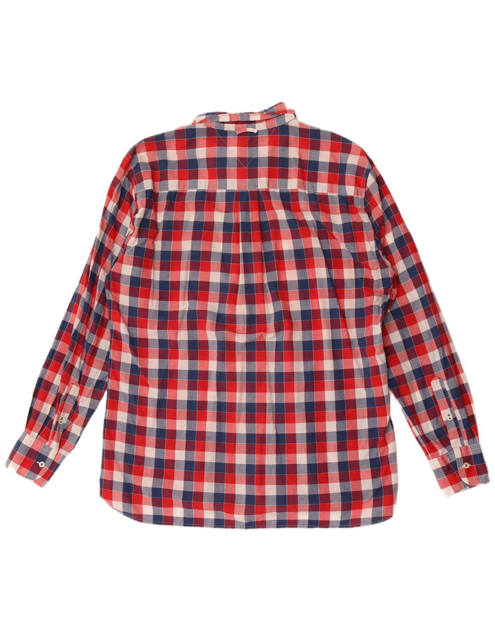 Ανδρικό πουκάμισο Tommy Hilfiger Custom Fit XL Red Gingham Cotton