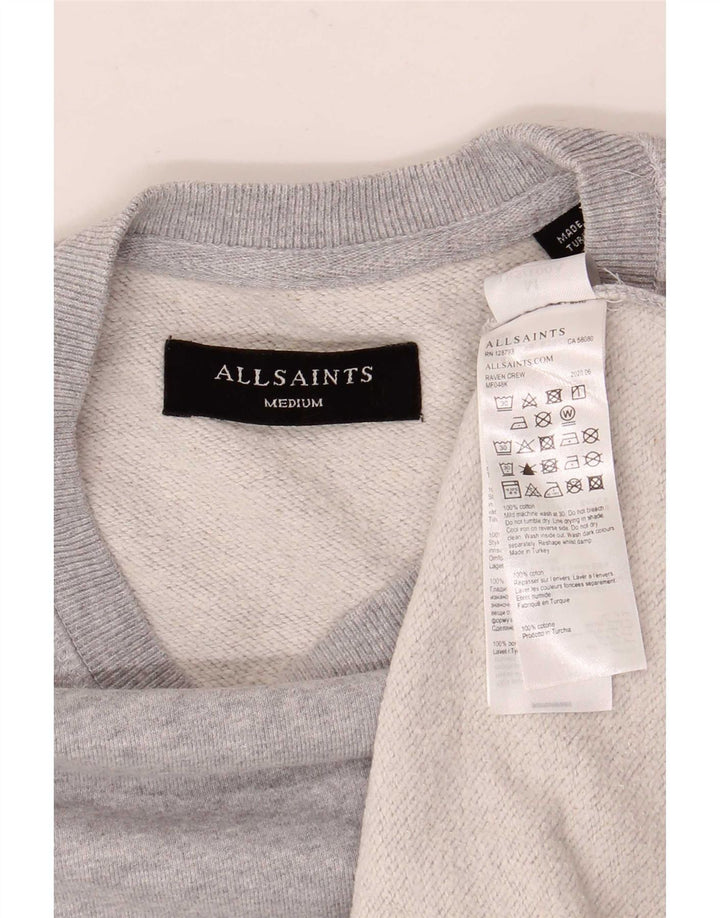 Ανδρικό φούτερ All Saints Jumper Μεσαίο γκρι βαμβακερό
