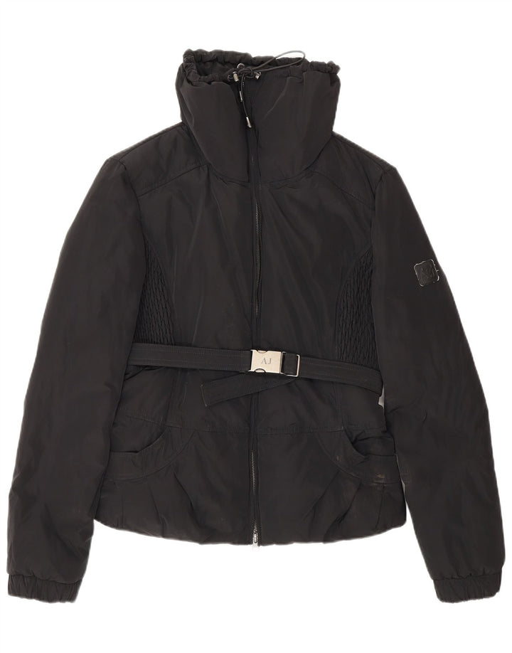 Armani Jeans Γυναικείο Crop padded Jacket EU 42 Large Black Polyester
