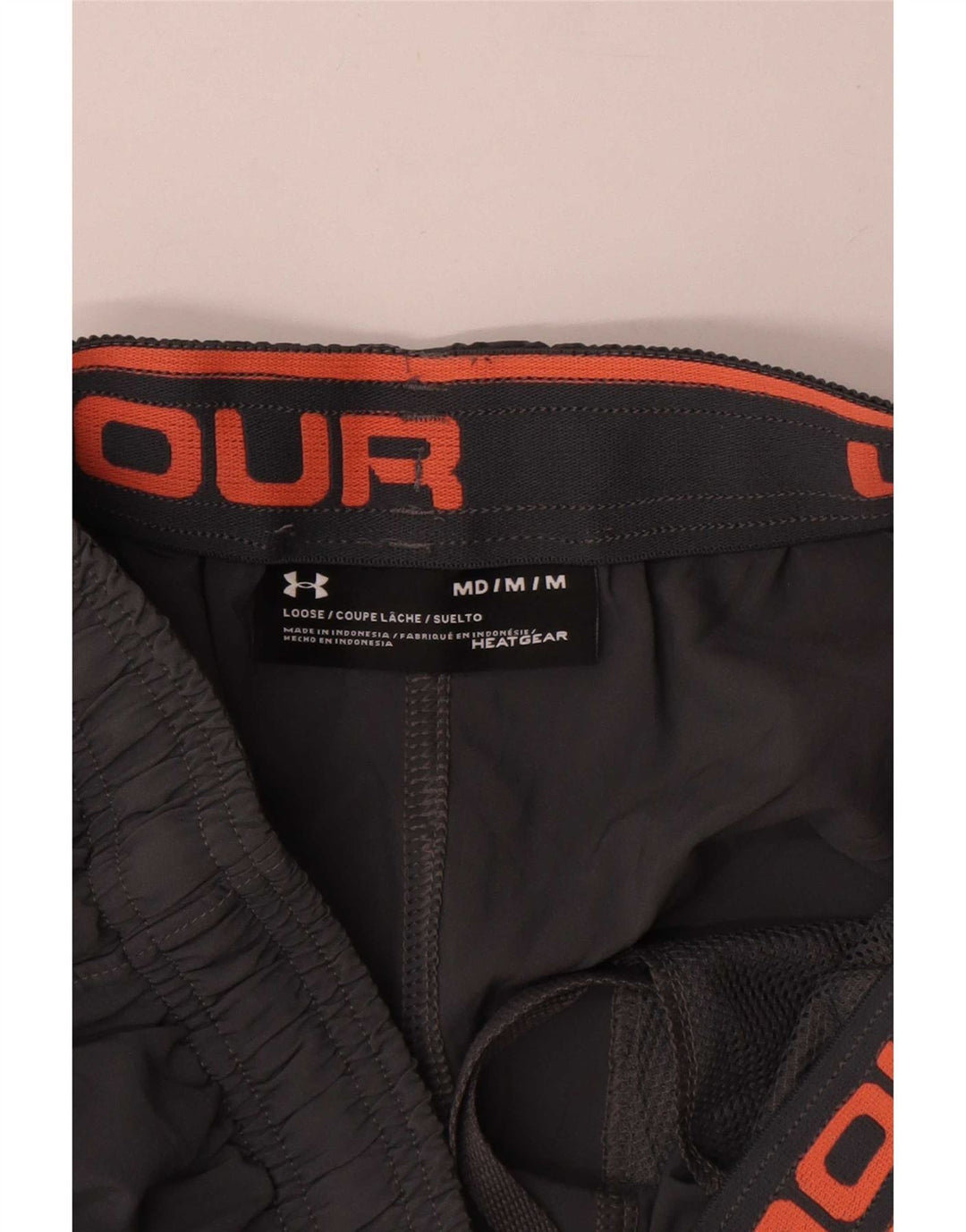Ανδρικό γραφικό αθλητικό σορτς Under Armour Heat Gear, μεσαίο γκρι