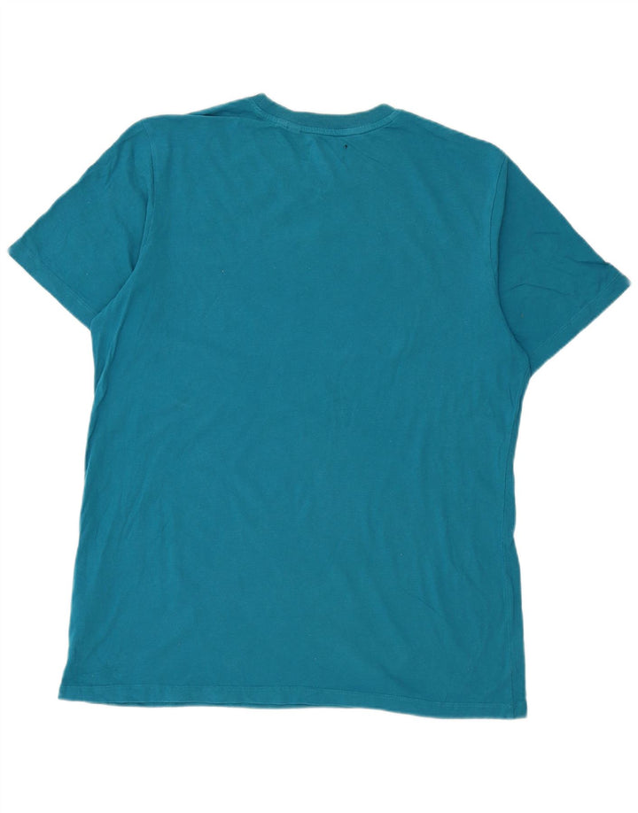 Superdry Γυναικείο T-Shirt Top μεγάλο μπλε βαμβακερό
