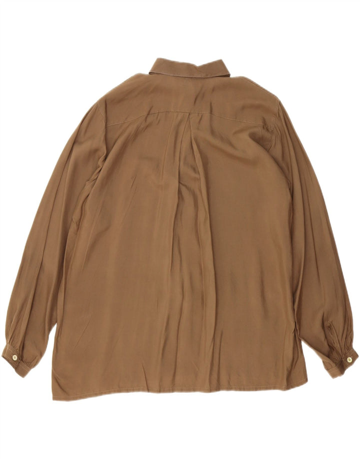 LECOMTE Womens Shirt UK 18 XL Brown Vintage Lecomte and Second-Hand Lecomte from Messina Hembry 