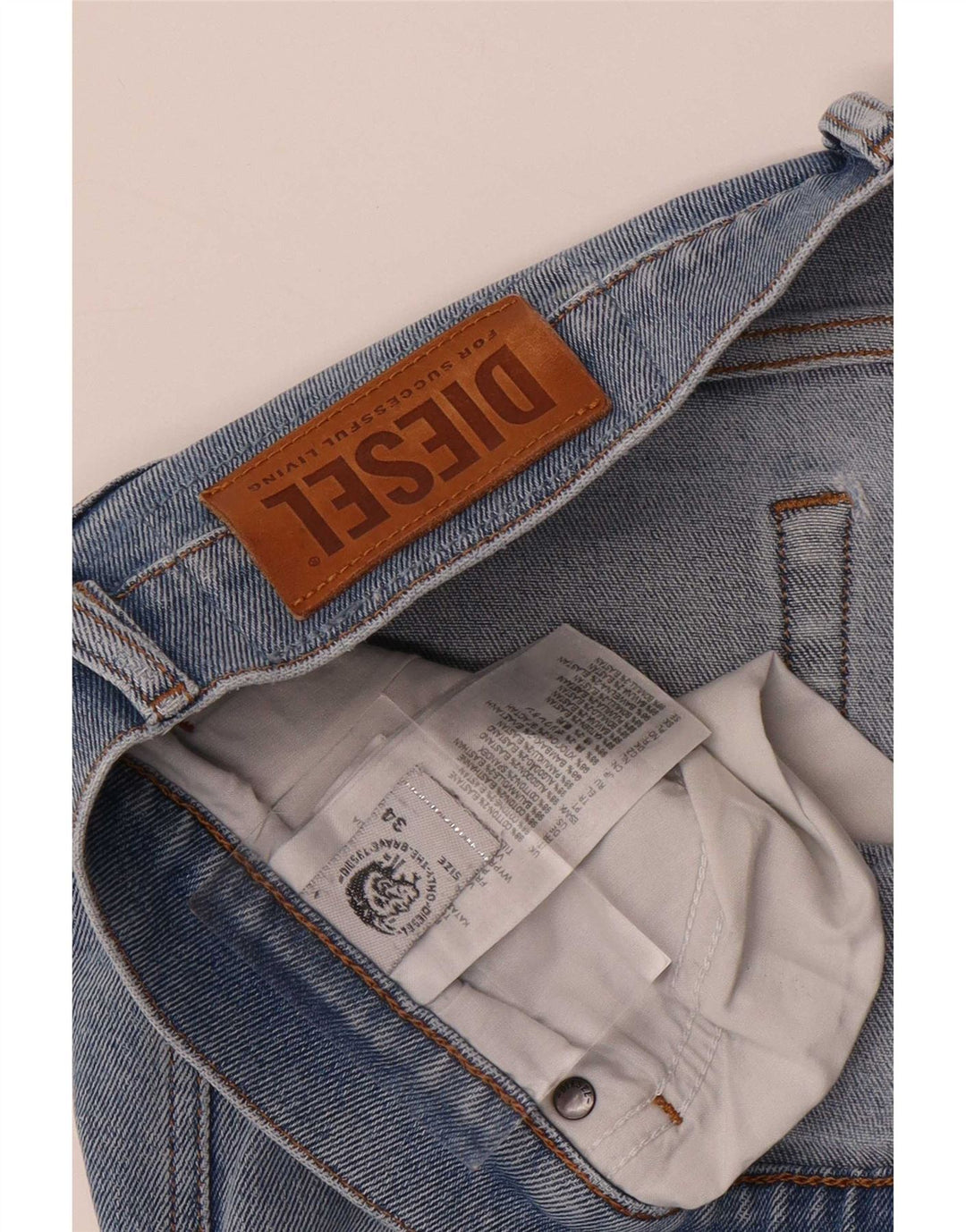Diesel Ανδρικό Slim Jeans W34 L34 Μπλε Βαμβακερό