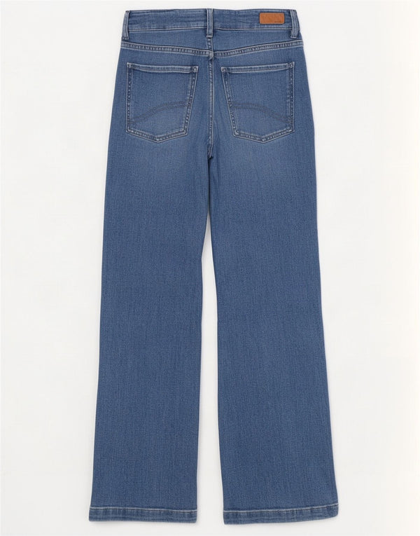 Fat Face Γυναικεία Elise Wide Leg Jeans UK 10 Small W28 L30 Blue Cotton