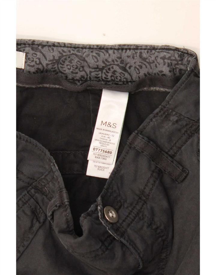 Marks & Spencer Womens Joggers Cargo Παντελόνι UK 12 Medium W30 L29 Grey