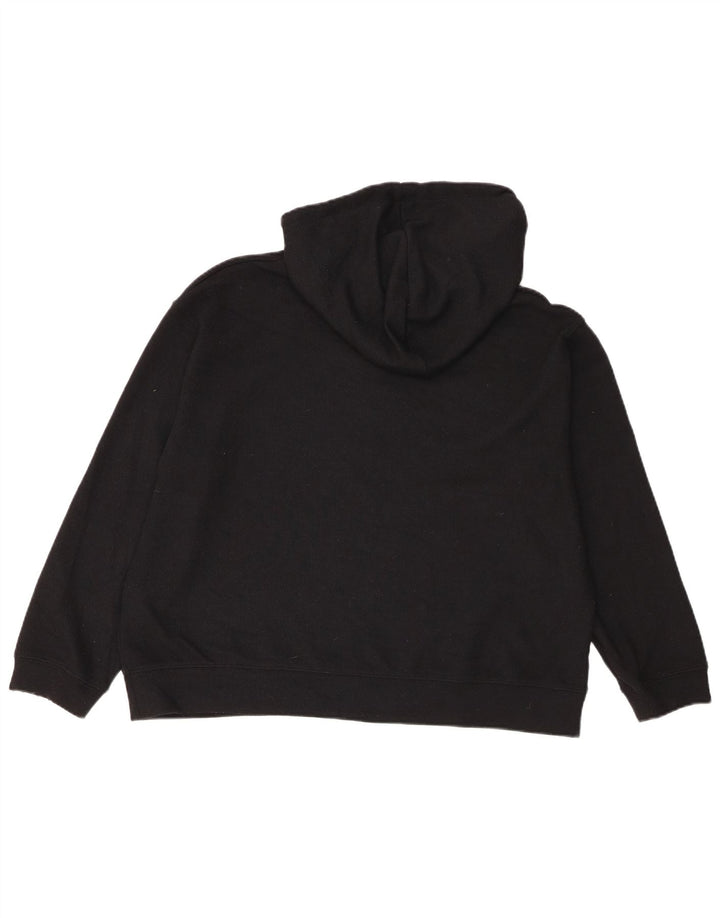 Zara Γυναικείο Hoodie Jumper UK 14 Medium Black Polyester