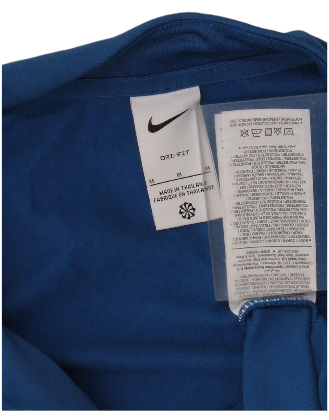Γυναικεία φόρμα πουλόβερ με φερμουάρ NIKE Dri Fit Top UK 14 Medium Blue