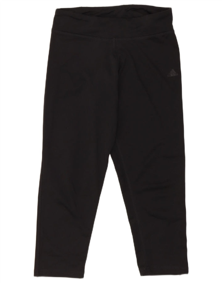Adidas Γυναικεία Κάπρι Κολάν UK 8/10 Μικρό μαύρο πολυεστέρα