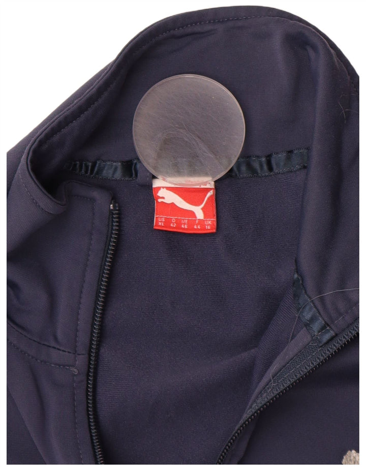 Γυναικεία φόρμα PUMA Top Jacket UK 16 Large Navy Blue Colourblock