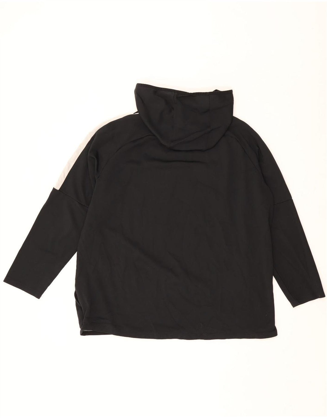 Nike Mens Dri Fit Hoodie Jumper 2XL Black Colourblock Polyester