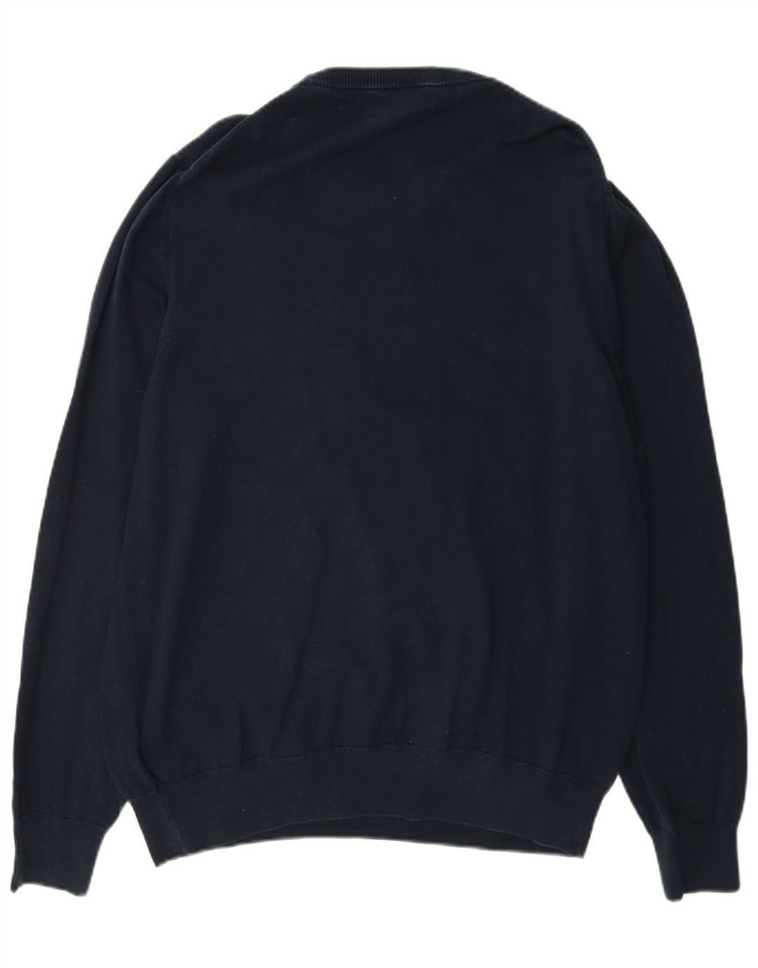 Marks & Spencer Ανδρικό πουλόβερ με λαιμόκοψη XL Navy Blue Classic