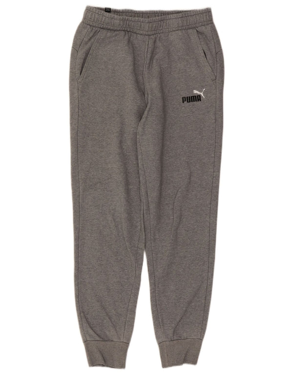 Γυναικεία αθλητική φόρμα Puma Παντελόνι Joggers UK 12 μεσαίο γκρι βαμβακερό