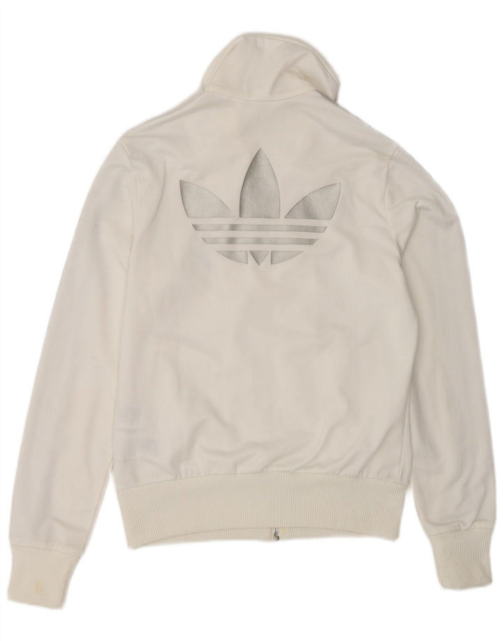 Γυναικεία αθλητική φόρμα γραφικών Adidas Top Jacket EU 38 Small White Polyester